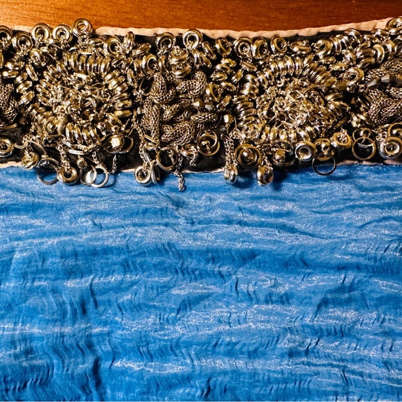 YIGAL AZROUEL Skirt with Metal Jewelry. Gorgeous & very unique! Est. Retail $795 - Picture 5 of 8